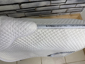 S/H Rambo Cotton GP Handy Pad Saddlecloth -White- Full