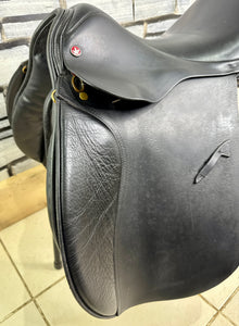 17 1/2” Medium Jeffries Falcon Event GP Saddle - Black