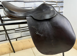 16 1/2” Medium Nelson Pessoa Jump Saddle - Black
