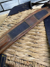 Load image into Gallery viewer, S/H English Leather &amp; Web Paddock Roller -Navy/Brown- Full