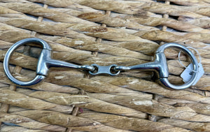 Dinky Small Ring French Link Mini Eggbutt Snaffle - 3 1/2-5” - Diddy Pony