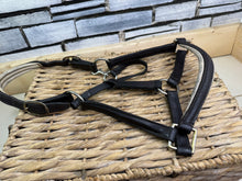 Load image into Gallery viewer, S/H Black Padded Leather Headcollar - Full