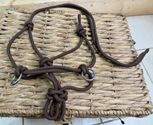 Load image into Gallery viewer, Soft Rope Halter/Bitless Sidepull Bridle with Reins - Small &amp; Large -