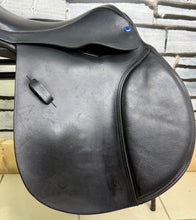Load image into Gallery viewer, 16” MW Rich &amp; Sons Shoulder Relief Pony Jump Saddle - Black