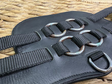 Load image into Gallery viewer, S/H 38” Sample Freedom Padded Anatomic Leather Girth-Black