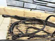 Load image into Gallery viewer, S/H Gallop Padded Cavesson Bridle -Biogrip Reins- Brown - Full
