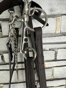 S/H English Hunter Complete Pelham Bridle - Brown - Full
