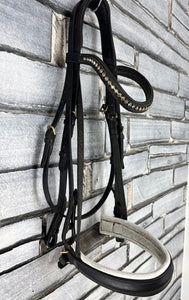 S/H Padded Comfort Double Bridle - Full