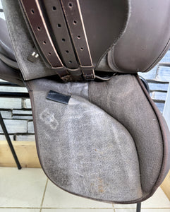 16 1/2” Wide/Changeable Gullet Wintec Pony GP Saddle - Brown