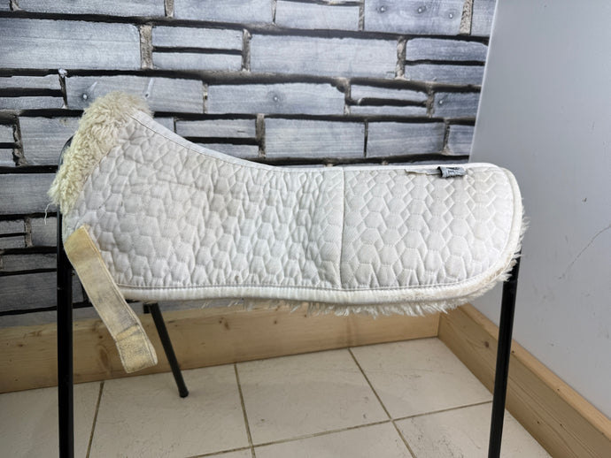 S/H Mattes Wool Rear Riser Half Pad - White - Full