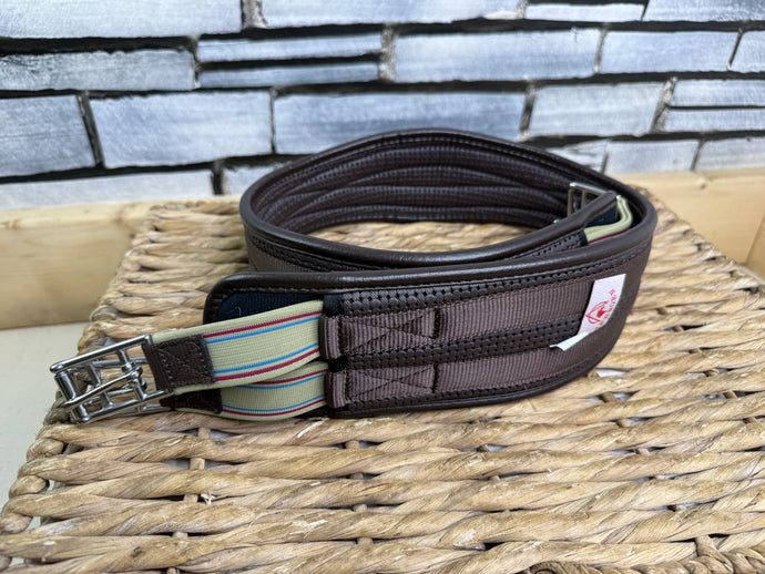 S/H 50” Aerborn Double Elastic Waffle Girth - Brown