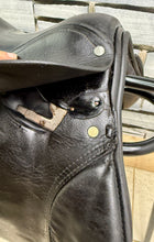 Load image into Gallery viewer, 12 1/2” Wide English Tiny Pony GP Saddle - Black - Child’s First Saddle
