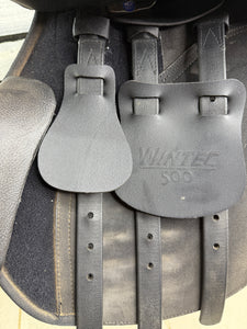 17 1/2” Wide/Changeable Gullet Wintec 500 GP Saddle - Black