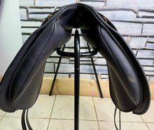 Load image into Gallery viewer, 16 1/2” Medium/Changeable Gullet Wintec Dressage Saddle - Black - Any width - N-XW