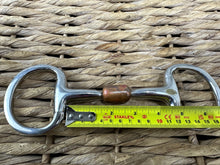 Load image into Gallery viewer, S/H 4 1/2” Large Copper Centre Eggbutt Snaffle Bit