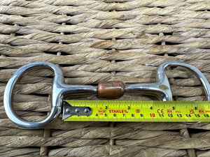 S/H 4 1/2” Large Copper Centre Eggbutt Snaffle Bit