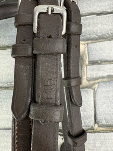 S/H Anatomic Padded Bridle with Sliding Noseband - Brown - Full