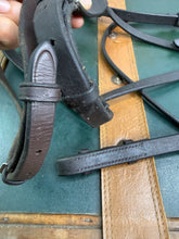 Load image into Gallery viewer, Barnsby Snaffle Flash Bridle - Dark Brown -Full Size- Soft English Leather