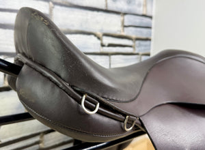 17 1/2” XW English VSD/GP/WH Saddle - Brown