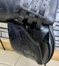 Load image into Gallery viewer, 17 1/2” MW Ideal 1350 GP Saddle - ESTA -Black- Big Blocks - English Leather