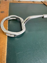 Load image into Gallery viewer, 5 1/2” Myler Curved Barrel Mouth Snaffle Bit - With Hooks