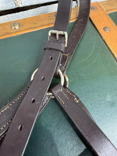 Load image into Gallery viewer, Full Size English Leather Headcollar - Brown - Heavy Duty - Adjustable