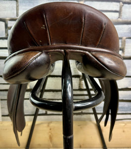 16” Wide Ideal English Pony WH/VSD Saddle - Brown