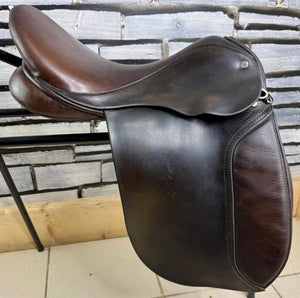 16” Wide Ideal English Pony WH/VSD Saddle - Brown