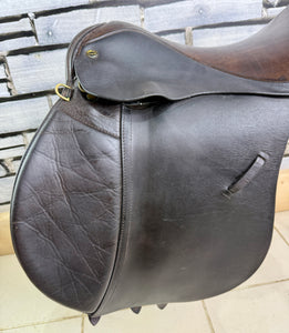 16 1/2” XW Saddleworld/L.A. Jones GP Saddle - Brown
