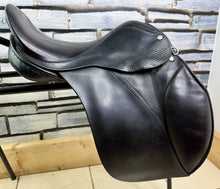 Load image into Gallery viewer, 15” Wide Forrester Pony GP Saddle - Black - Deep Seat, Good Blocks - English Made