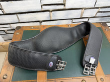 Load image into Gallery viewer, 50” Wintec Cair Shaped Elastic Waffle Girth - Black - Reduce Sternum Pressure