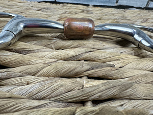 S/H 4 1/2” Large Copper Centre Eggbutt Snaffle Bit