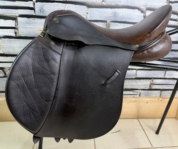16 1/2” XW Saddleworld/L.A. Jones GP Saddle - Brown