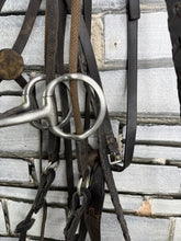 Load image into Gallery viewer, S/H English Complete Cheltenham Gag Hunting Bridle - Brown - Full