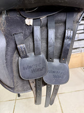 Load image into Gallery viewer, 16 1/2” XW/Changeable Gullet Wintec Wide Cob GP Saddle - Black - Flocked - 4 Strap