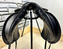 Load image into Gallery viewer, 17 1/2” Wide Ideal Jessica Dressage Saddle - Black