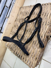 Load image into Gallery viewer, S/H Hunter Cavesson Snaffle Bridle -Black- Pony