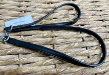 Load image into Gallery viewer, Black Stitched Leather Spur Straps