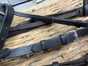 S/H Heritage Padded Comfort Flash Bridle -Black- Full
