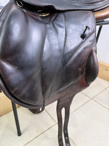 17 1/2” MW Voltaire Lexington Monoflap Jump Saddle -2015- Brown