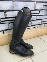 Load image into Gallery viewer, S/H DeNiro Tricoloure Leather Riding Boots - Size 39 XL - XW Calf