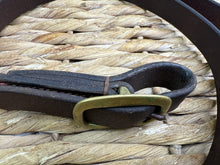 Load image into Gallery viewer, S/H 1” Leather In-hand Showing Lead - Brown/Brass Buckle