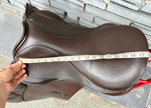 18” MW Jeffries Falcon Hawk Event Saddle - Brown
