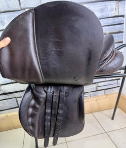 16 1/2” MW English GP Saddle - Brown