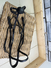 Load image into Gallery viewer, S/H Grackle Bridle, Rubber Reins &amp; Running Martingale - Full