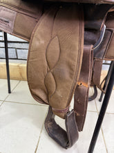 Load image into Gallery viewer, 17” Big Horn Cordura Western Saddle - SQB - Brown - Lightweight Genuine US