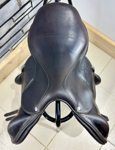 17” MW Voltaire Lexington Monoflap Jump Saddle - Brown