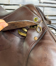 Load image into Gallery viewer, 15 1/2” Wide Excelle/Walsall Riding English Pony GP Saddle - Brown