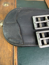 Load image into Gallery viewer, 20” Voltaire Stud Girth - Super Soft Padded Leather Jumping Girth-Black
