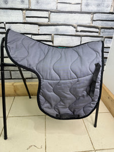 S/H Nuumed GP Half Wool Numnah - Grey/Black - L